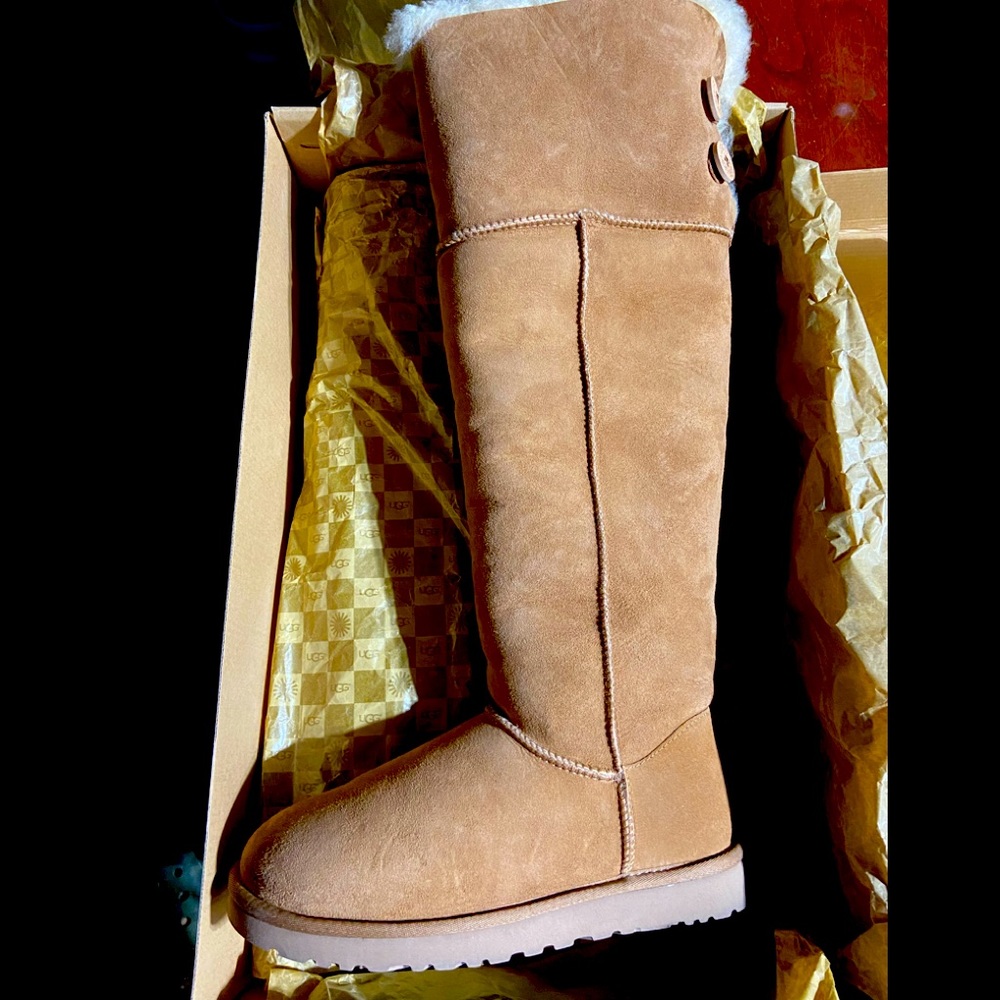 Ugg Bailey button over the knee thigh high boots NWT